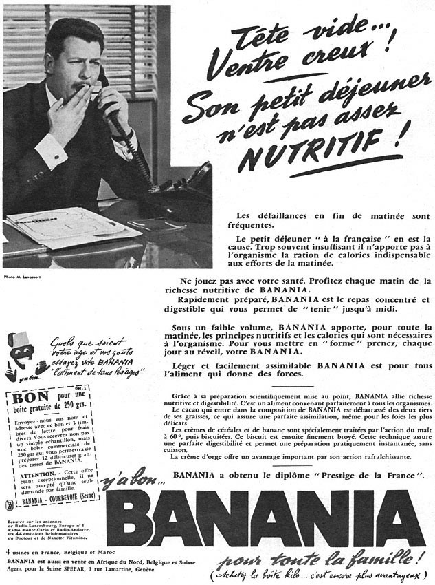 Advert Banania 1961