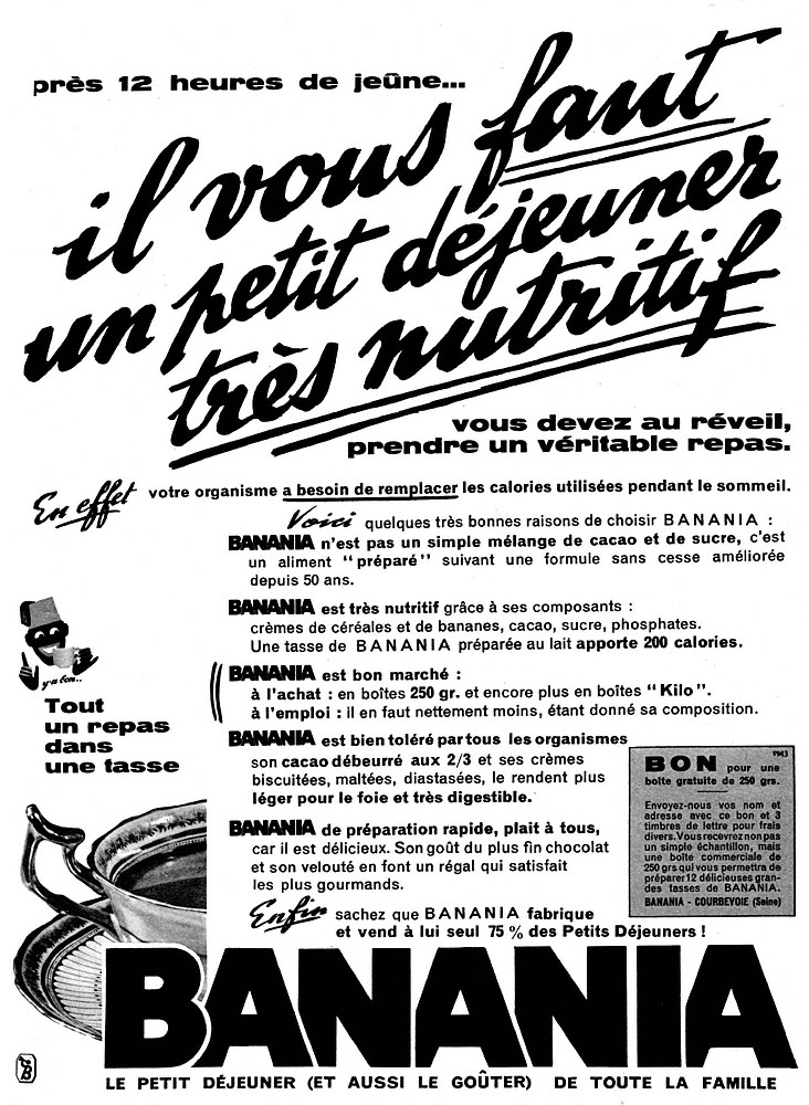 Advert Banania 1961