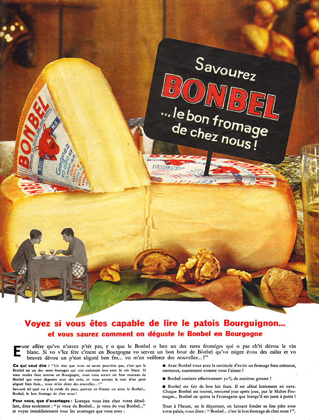 Advert Bonbel 1962