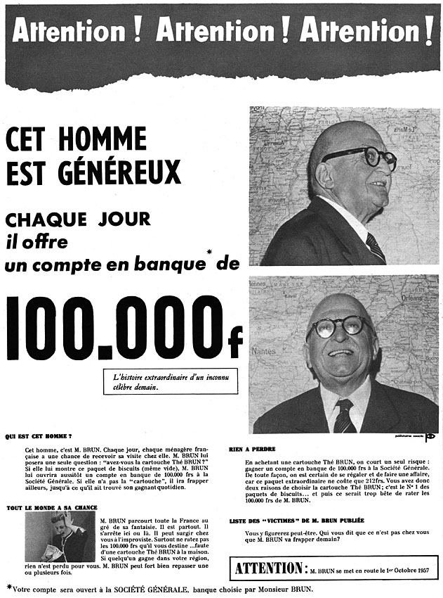Advert Brun 1957