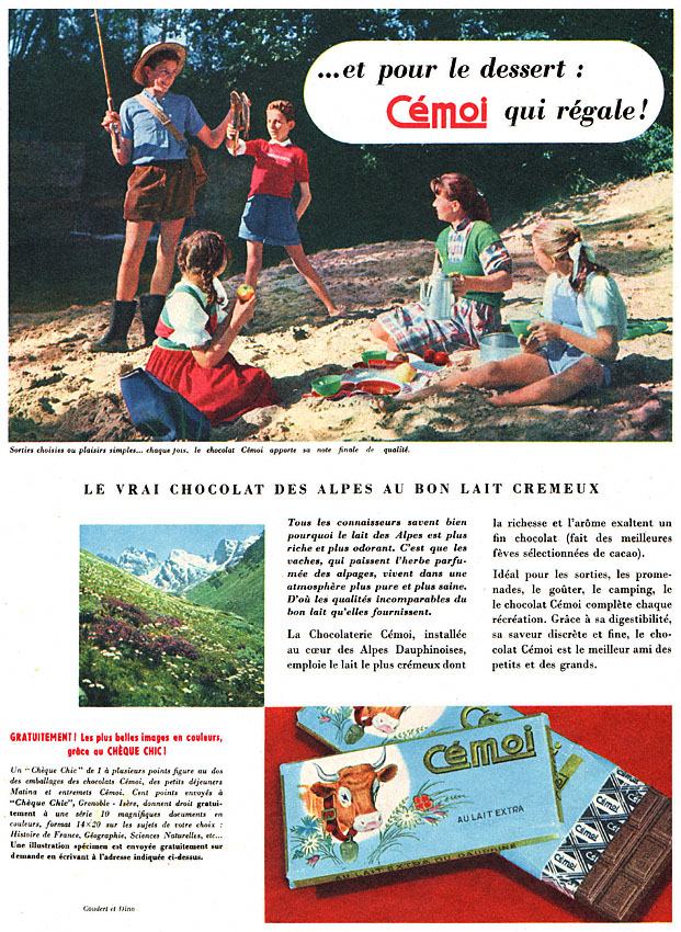 Advert Cemoi 1955