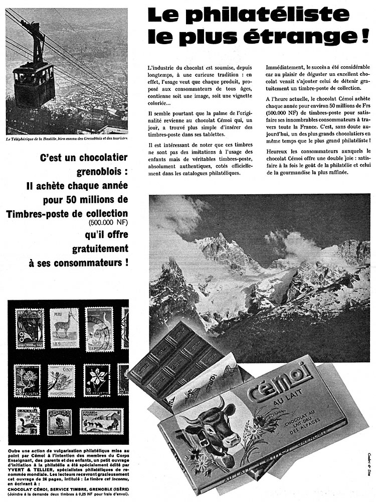 Advert Cemoi 1960
