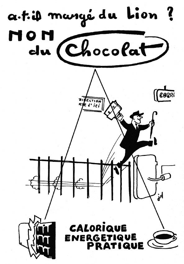 Advert Chocolat 1953