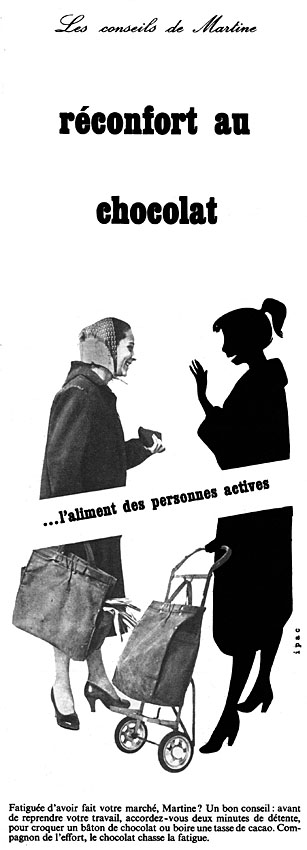 Advert Chocolat 1957