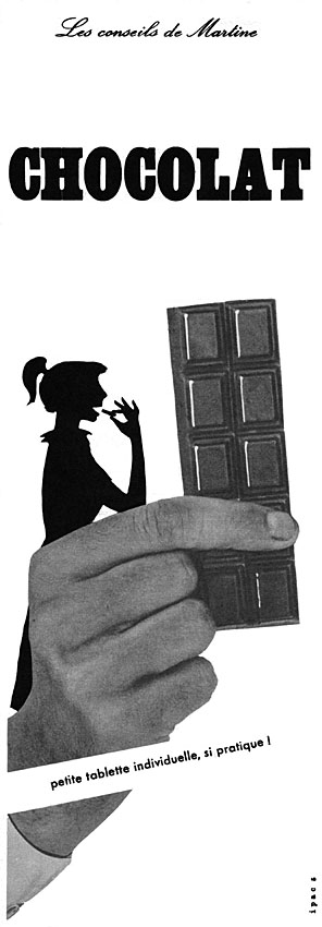 Advert Chocolat 1957