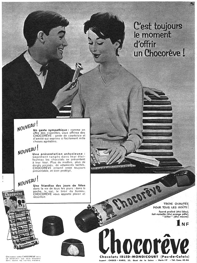 Advert Chocorve 1960