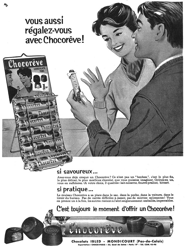 Advert Chocorve 1960