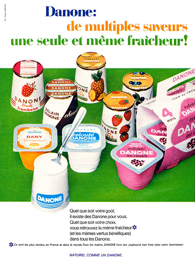 Advert Danone 1967