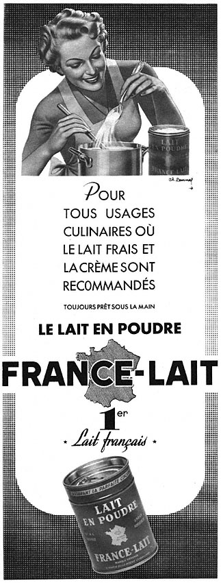 Advert France Lait 1953