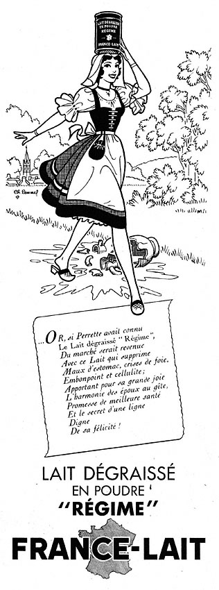 Advert France Lait 1955