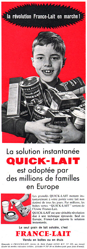 Advert France Lait 1960