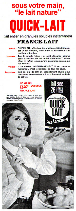 Advert France Lait 1964