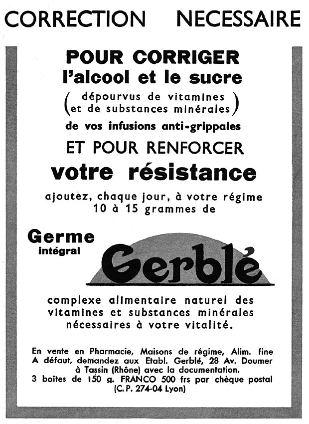 Advert Gerbl 1957