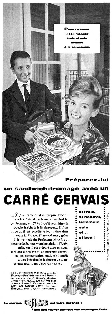 Advert Gervais 1962
