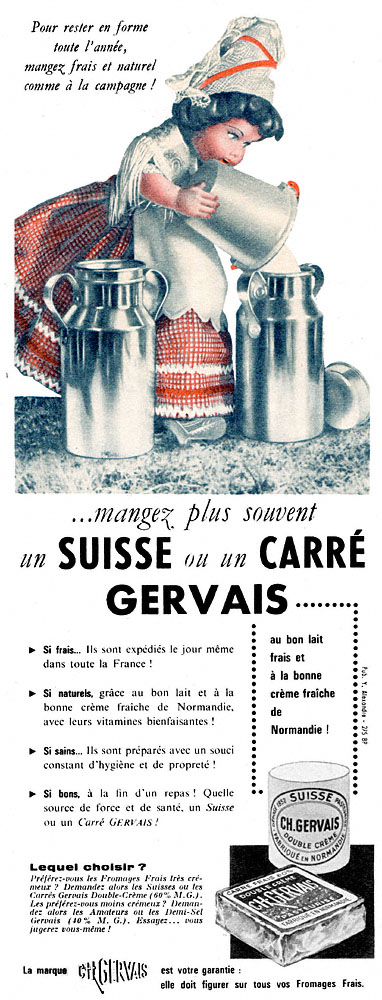 Advert Gervais 1962