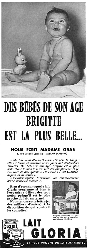 Advert Gloria 1956