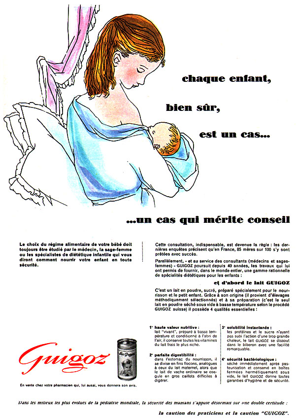 Advert Guigoz 1960