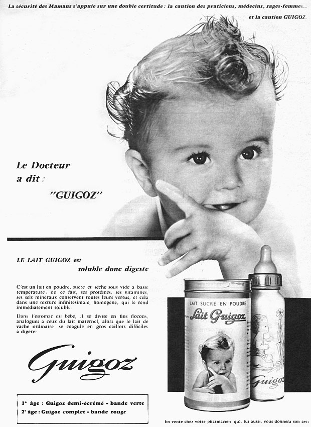 Advert Guigoz 1961