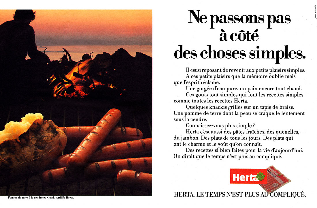 Advert Herta 1985