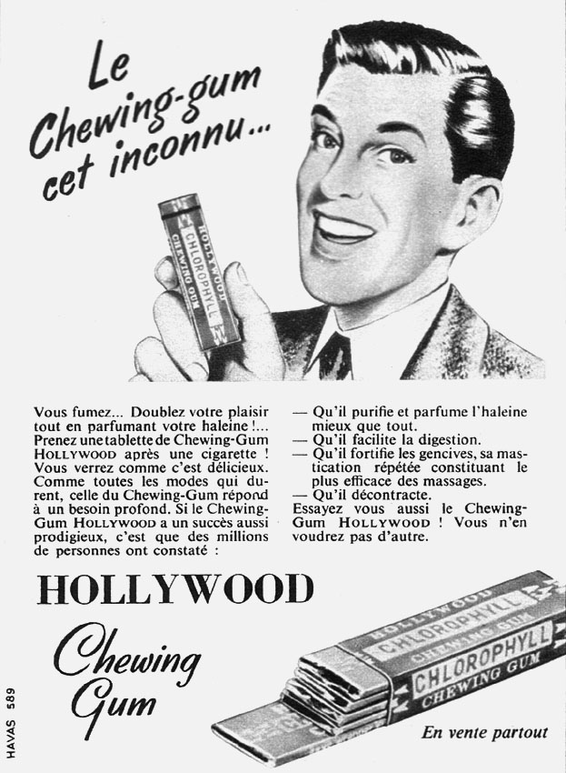 Advert Hollywood 1955