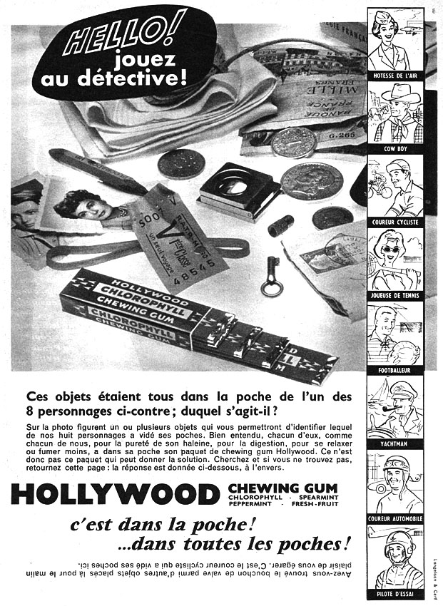 Advert Hollywood 1959