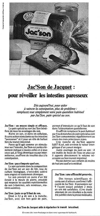 Advert Jacquet 1980