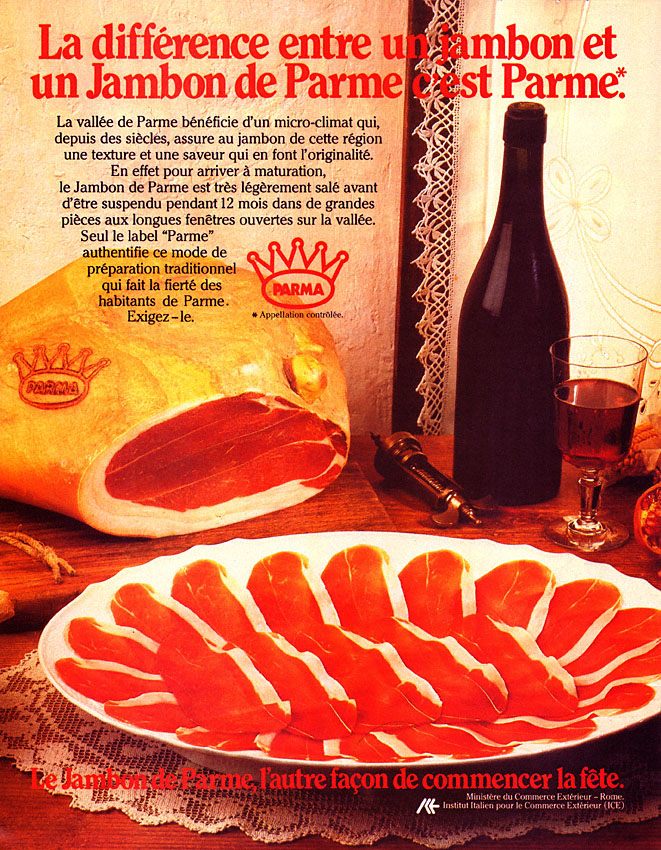 Advert Jambons 1984