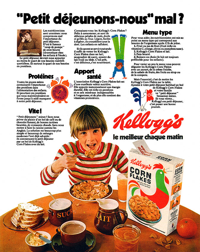 Advert Kellogg's 1971