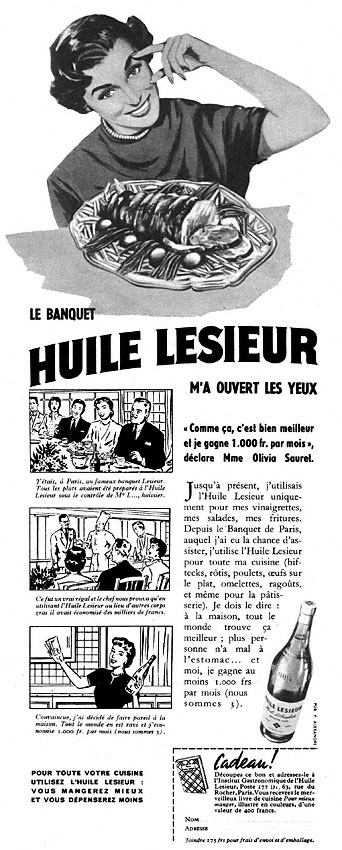 Advert Lesieur 1955