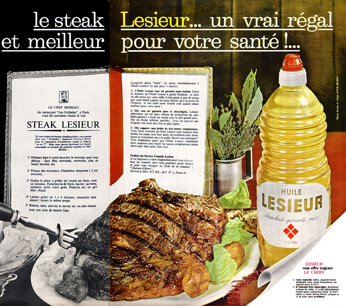 Advert Lesieur 1963