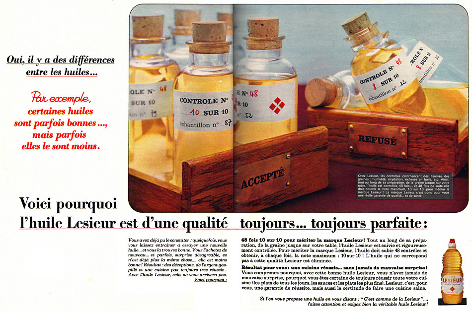 Advert Lesieur 1965