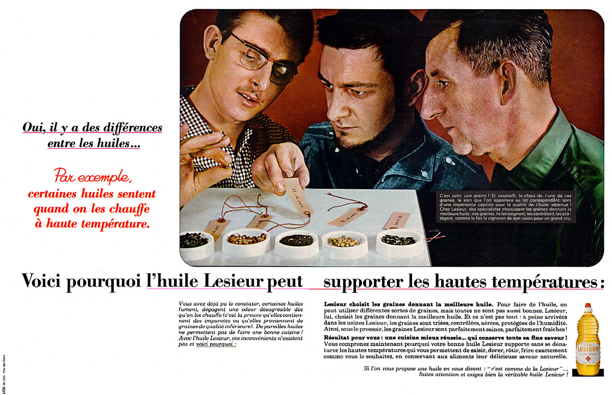 Advert Lesieur 1965
