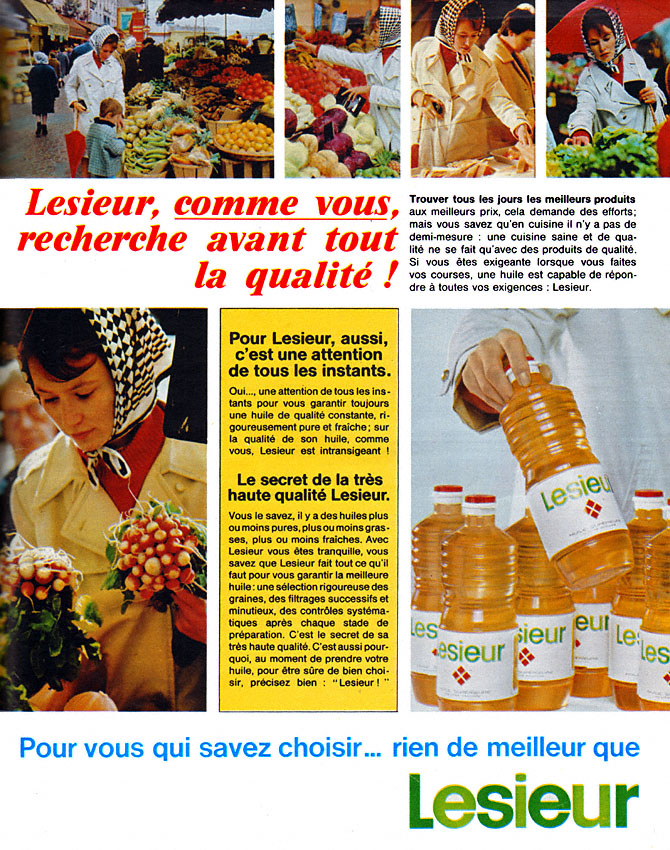 Advert Lesieur 1967