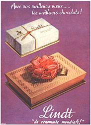 Advert Lindt 1957