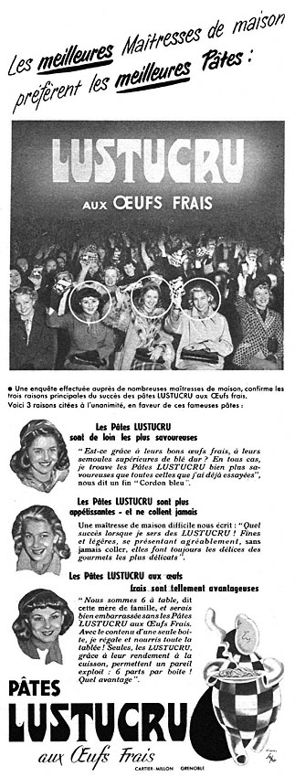 Advert Lustucru 1951