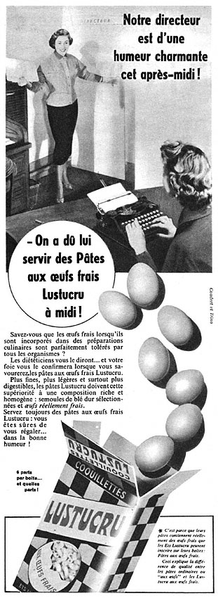 Advert Lustucru 1955