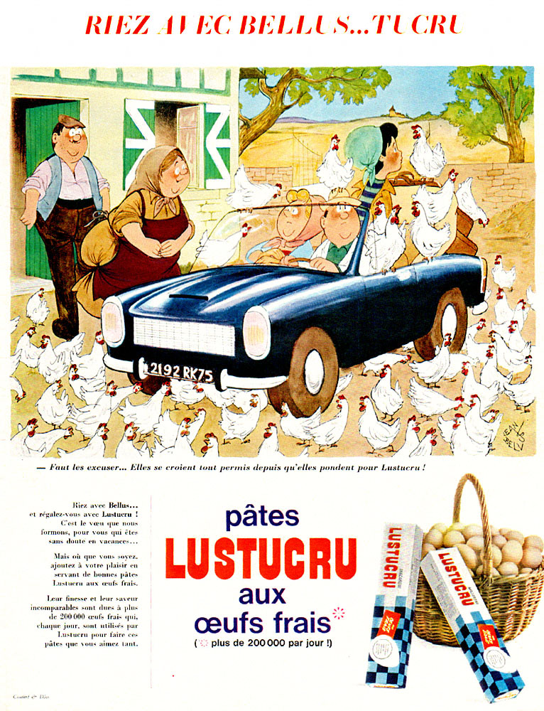 Advert Lustucru 1965