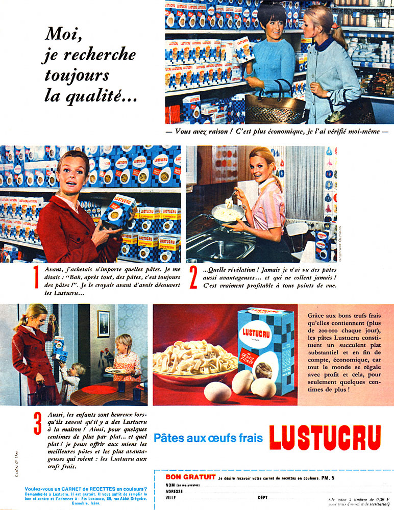 Advert Lustucru 1967