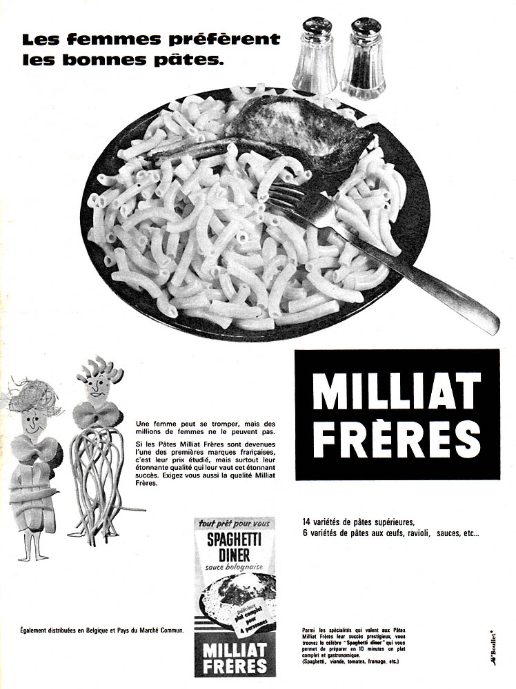 Advert Milliat Frres 1960