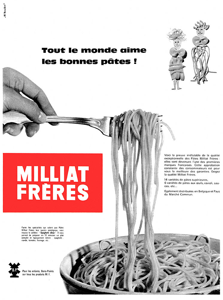 Advert Milliat Frres 1960