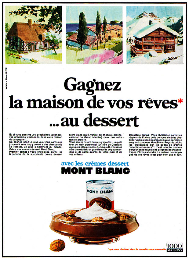 Advert Mont Blanc 1969