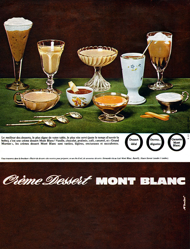 Advert Mont Blanc 1965