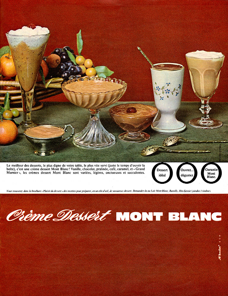 Advert Mont Blanc 1965