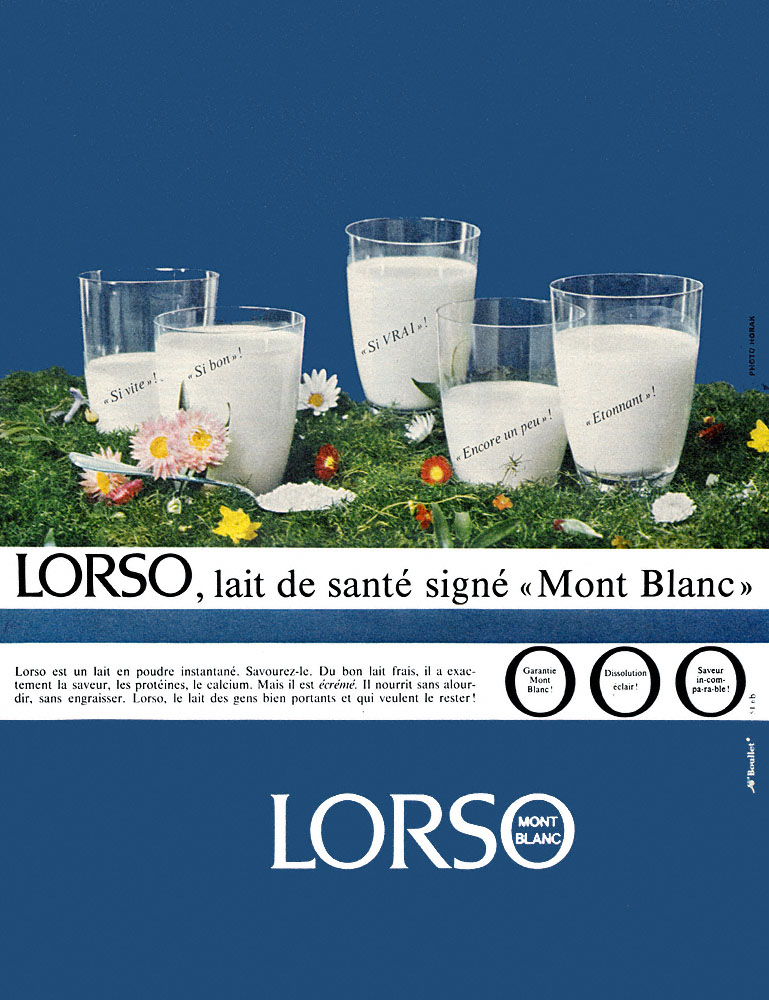 Advert Mont Blanc 1965