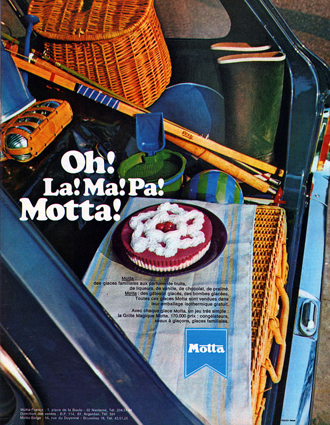 Advert Motta 1971