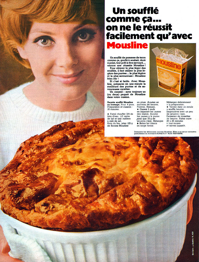 Advert Mousline 1969