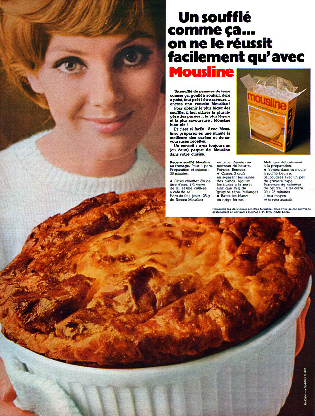 Advert Mousline 1969
