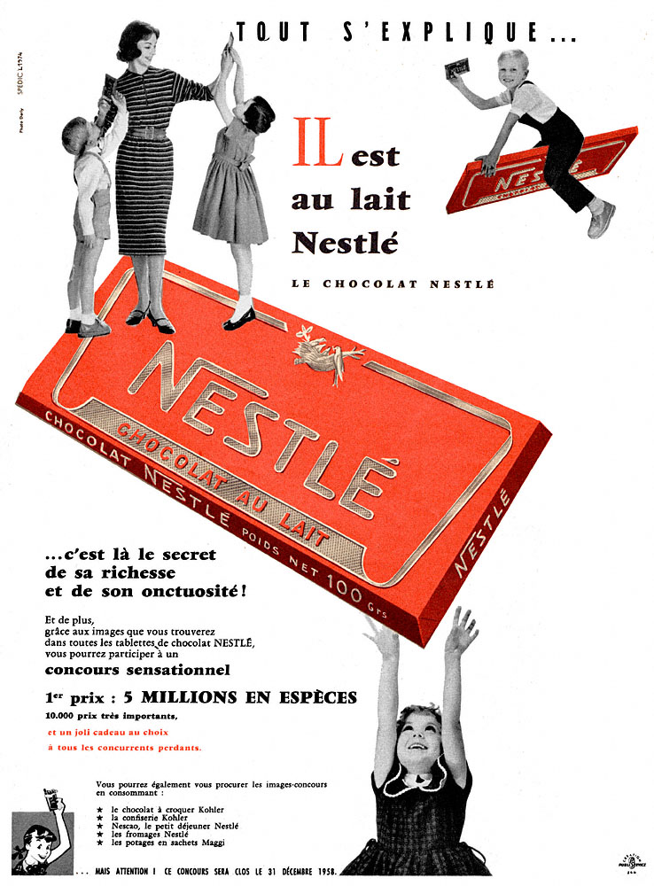 Advert Nestl 1958