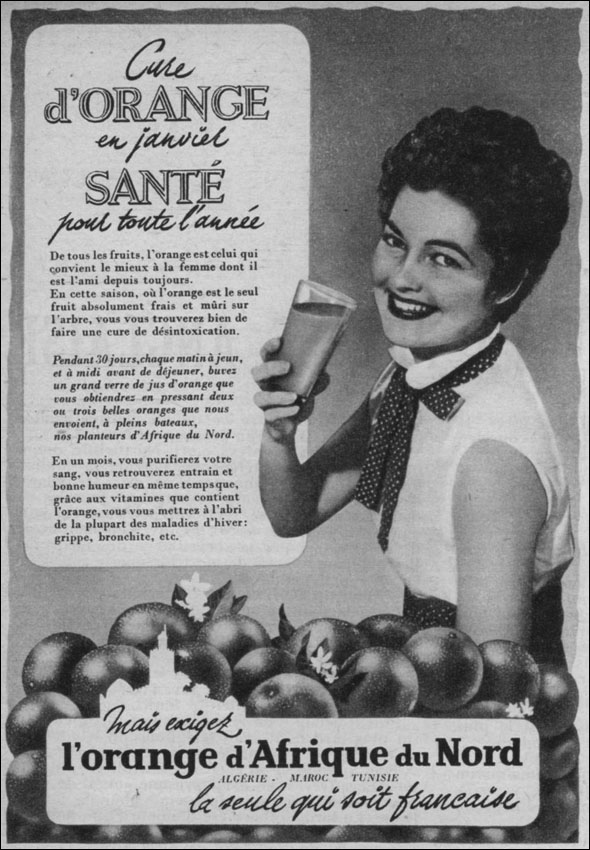 Advert Orange 1953