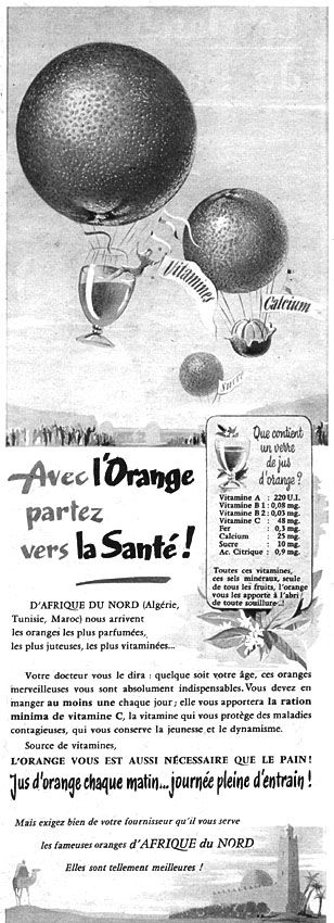 Advert Orange 1954